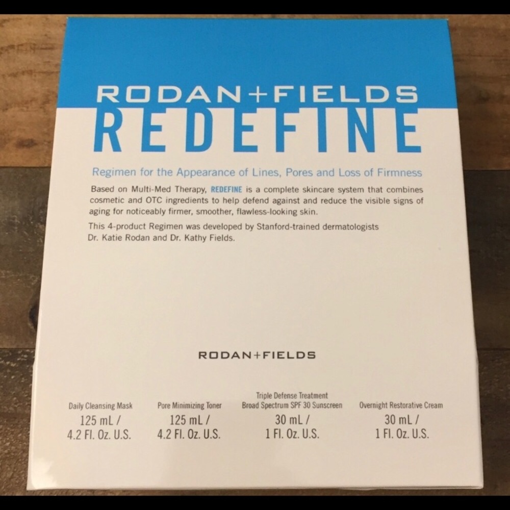 Rodan + Fields REDEFINE complete skincare regimen